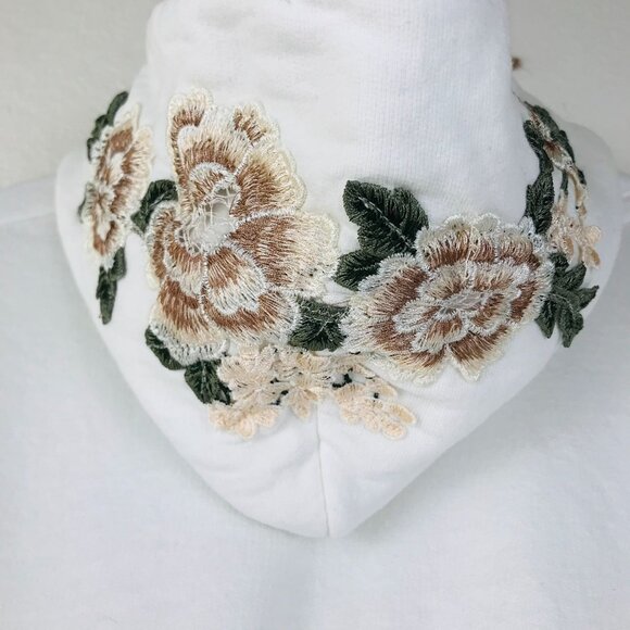 Civil Regime + Champion Rose Embroidered Hooded Jacket Size X-Large - Picture 9 of 13